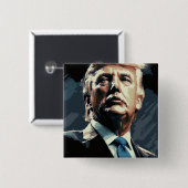 President Trump: De GEIT Vierkante Button 5,1 Cm (Voorkant /achterkant)