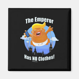 President Trump de keizer heeft geen kleren aan Magneet