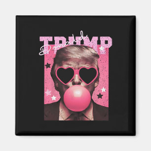 President Trump die Bubble Gum Funny Roze Bubb bla Magneet
