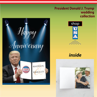 President Trump Geweldig Fab Jubileum Bedankkaart