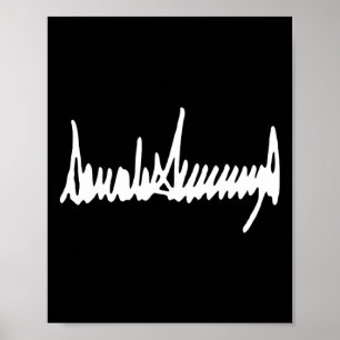 President Trump Handtekening Inauguratie 2025 47e  Poster