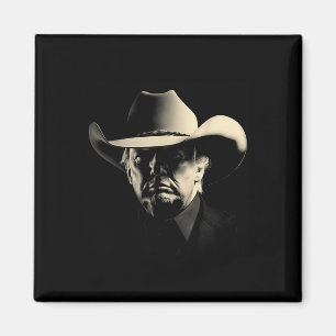 President Trump Hoofd Cowboy Verenigde Staten 2024 Magneet