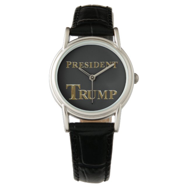 PRESIDENT TRUMP HORLOGE (Voorkant)