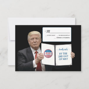President Trump 🎉 Huwelijkstraditie met een patri RSVP Kaartje