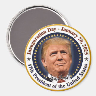 President Trump inauguratie dag 20 januari 2025 Magneet