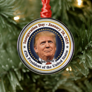 President Trump Inauguratiedag 20 januari 2025 Metalen Ornament