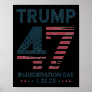 President Trump Inauguratiedag 20 januari 2025 Poster