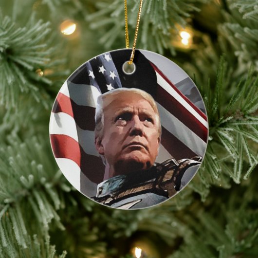 President Trump Keramisch Ornament (Boom)