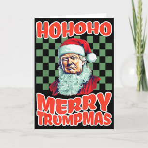 President Trump Kerstmis Ho Ho Ho Prettig Trumpmas Kaart