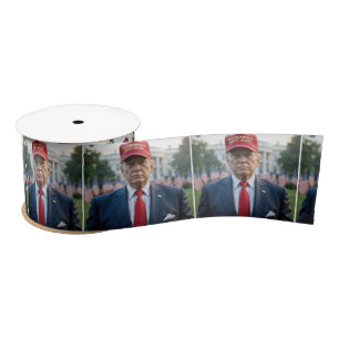 President Trump met een rood MAGA Pet Lint