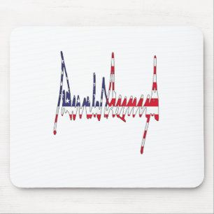 President Trump Ondertekening VS Vlag Kleur Patrio Muismat