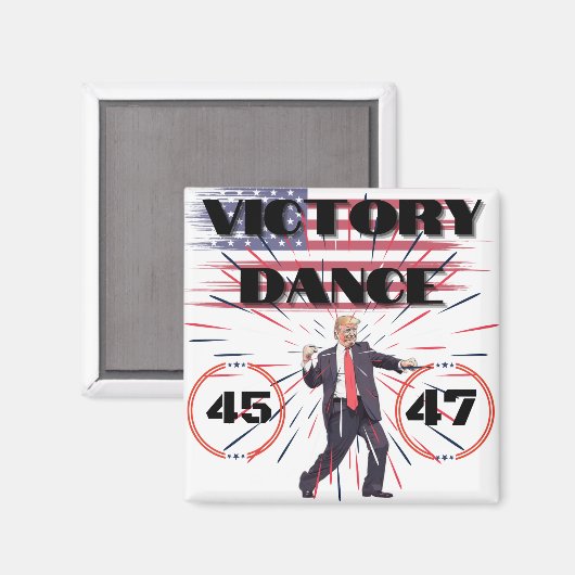 Président Trump Refridgerator Magnet Dance (Recto/Verso)