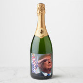 President Trump Salutes Sparkling Wijnetiket (Voorkant)