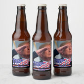 President Trump Salutes - Trump 2020 Bier Etiket (Flessen)