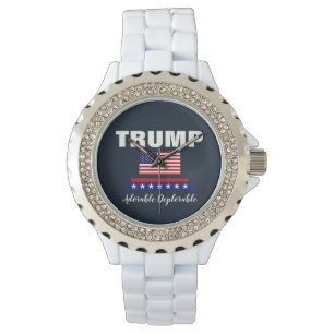 PRESIDENT TRUMP SCHATTIGE DEPLORABLE WATS HORLOGE