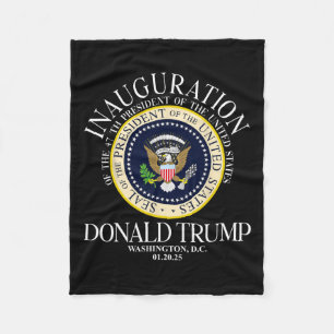 President Trump Seal Inauguratie 2025 47ste Washin Fleece Deken