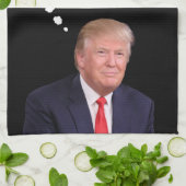 President Trump Thinking in Cloud fUNNY  Theedoek (Gevouwen)