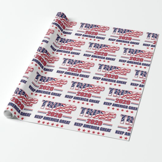 President Trump - Trump 2020 Cadeaupapier (Uitgerold)