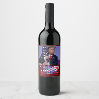 President Trump - Trump -2020 gedane beloften Wijn Etiket