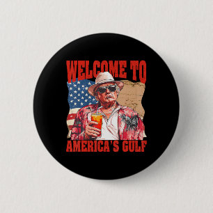 President Trump Welkom bij America's Golf Mexico 1 Ronde Button 5,7 Cm