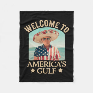 President Trump Welkom in de Golf van Mexico Fleece Deken