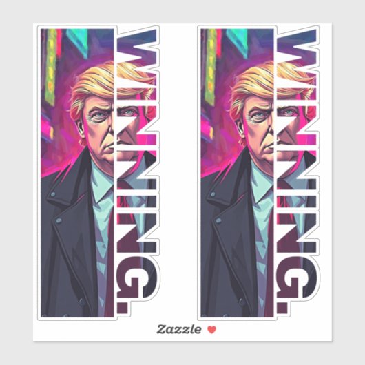 President Trump - WINNEN Sticker (Vel)