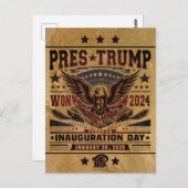 President Trump wint 2024 Briefkaart (Voorkant / Achterkant)