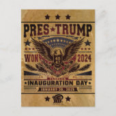 President Trump wint 2024 Briefkaart (Voorkant)
