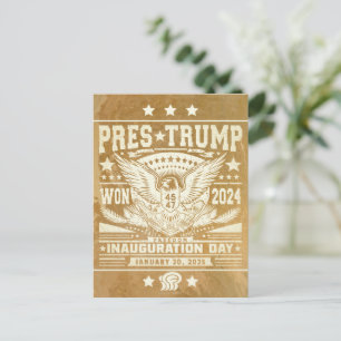 President Trump wint 2024 Briefkaart
