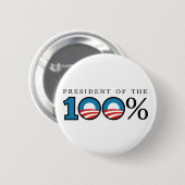 President van de 100 % ronde button 5,7 cm (Voorkant /achterkant)