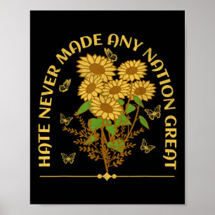 President van de Bloemendemocraten tegen Trump Lib Poster