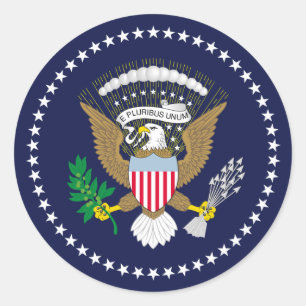 President van de Verenigde Staten Ronde Sticker