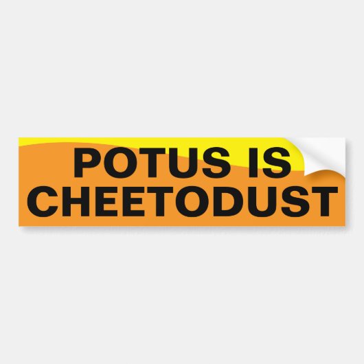 president van de VS Bumpersticker (Voorkant)