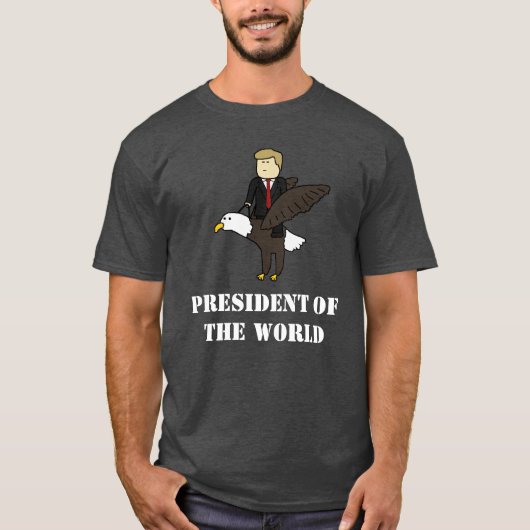 President van de wereld t-shirt (Voorkant)
