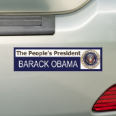 President van het volk BARACK OBAMA-bumpersticker Bumpersticker (Op auto)