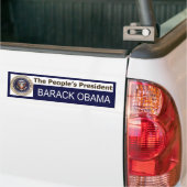 President van het volk BARACK OBAMA-bumpersticker Bumpersticker (Op Truck)