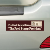 President van voedselzegels Obama Bumpersticker (Op auto)