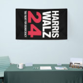 President Verkiezing Kamala Harris & Tim Walz 2024 Spandoek (Beurs)