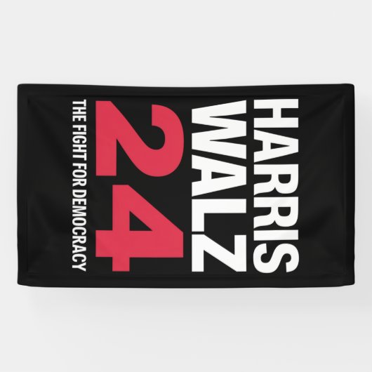 President Verkiezing Kamala Harris & Tim Walz 2024 Spandoek (Horizontaal)