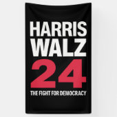President Verkiezing Kamala Harris & Tim Walz 2024 Spandoek (Verticaal)