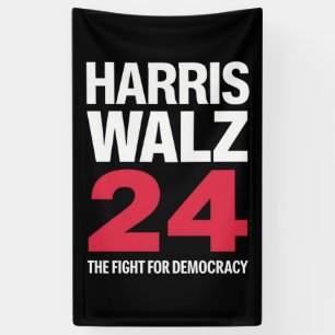 President Verkiezing Kamala Harris & Tim Walz 2024 Spandoek