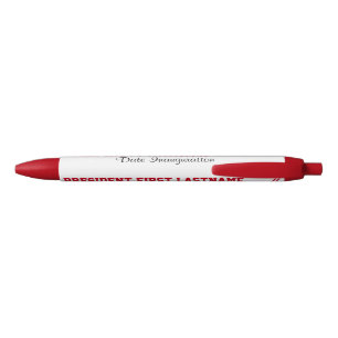 President Vicepresident Inauguratie Dag Blauwe Inkt Pen