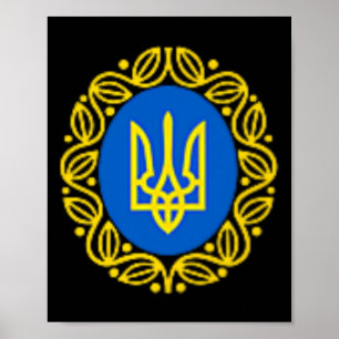 President Volodymyr Zelensky Oekraïne Oekraïens em Poster