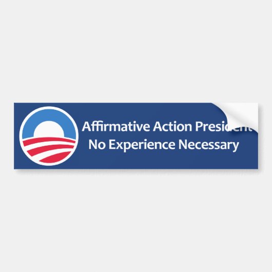 President voor positieve actie bumpersticker (Voorkant)