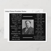 President William H Taft Briefkaart (Voorkant / Achterkant)