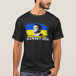 President Zelensky 2024 Verkiezing Oekraïne T-shirt