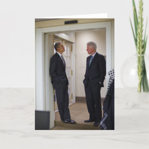 Presidenten Barack Obama & Bill Clinton Kaart