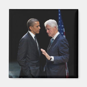 Presidenten Barack Obama & Bill Clinton Magneet