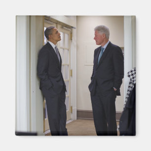 Presidenten Barack Obama & Bill Clinton Magneet