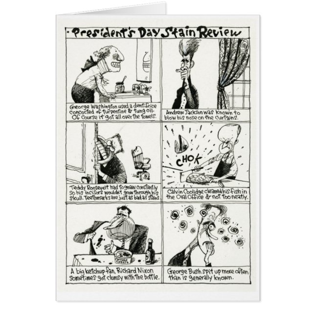 Presidenten-dagkaart (Voorkant)